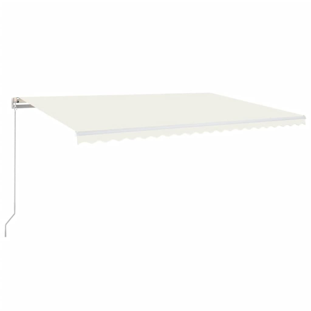 Gelenkarmmarkise Einziehbar 500x300 cm Creme