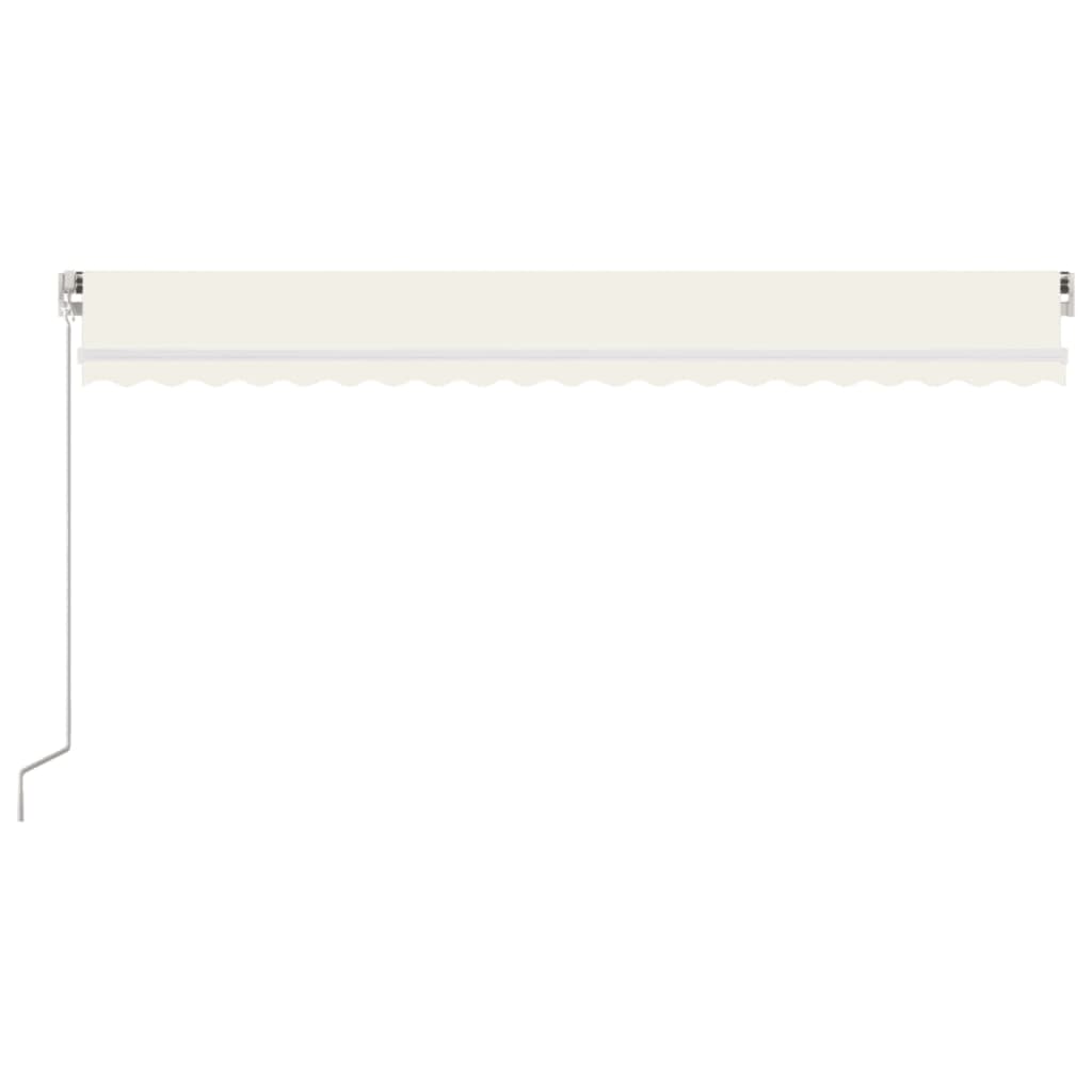 Gelenkarmmarkise Einziehbar 500x300 cm Creme