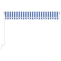 Thumbnail for Gelenkarmmarkise Einziehbar 400x350 cm Blau und Weiß