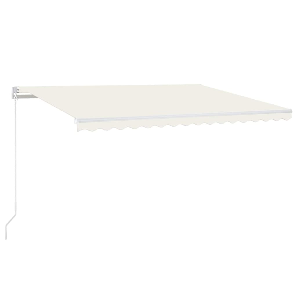 Gelenkarmmarkise Einziehbar 400x350 cm Creme
