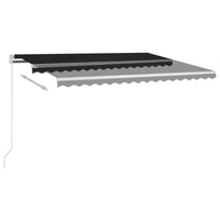 Thumbnail for Gelenkarmmarkise Einziehbar mit LED 400x350 cm Anthrazit