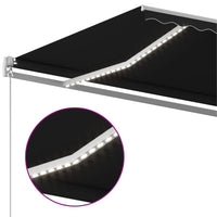 Thumbnail for Gelenkarmmarkise Einziehbar mit LED 400x350 cm Anthrazit