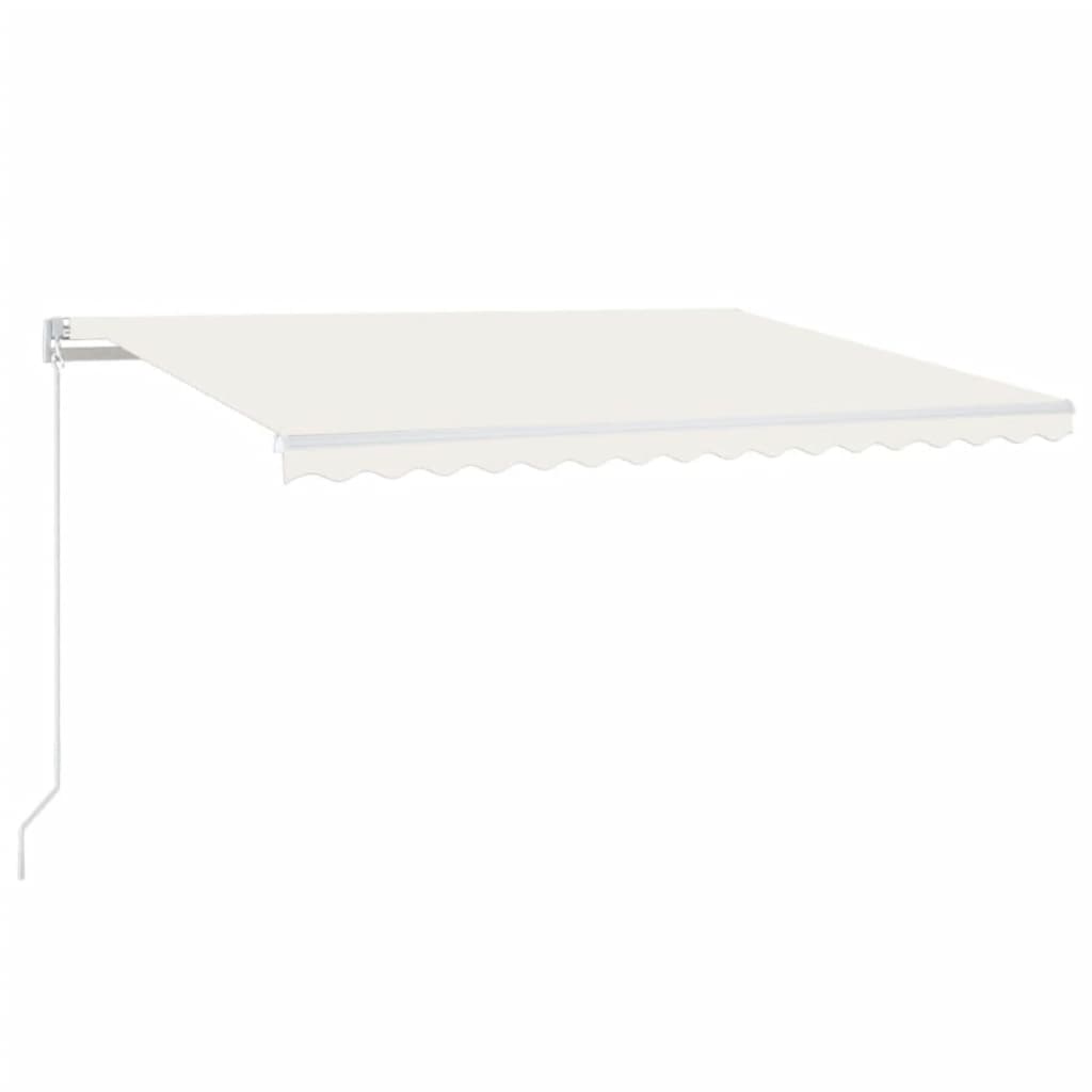 Gelenkarmmarkise Einziehbar 450x350 cm Creme
