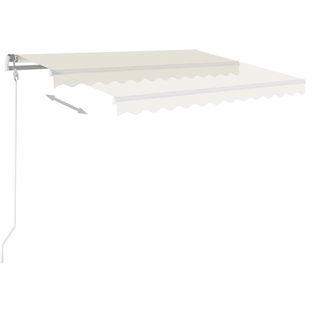 Gelenkarmmarkise Einziehbar 450x350 cm Creme