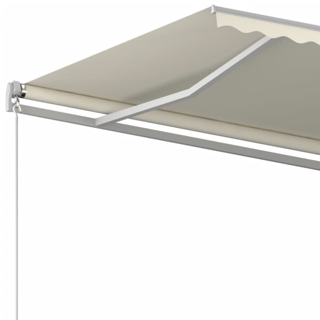 Gelenkarmmarkise Einziehbar 450x350 cm Creme