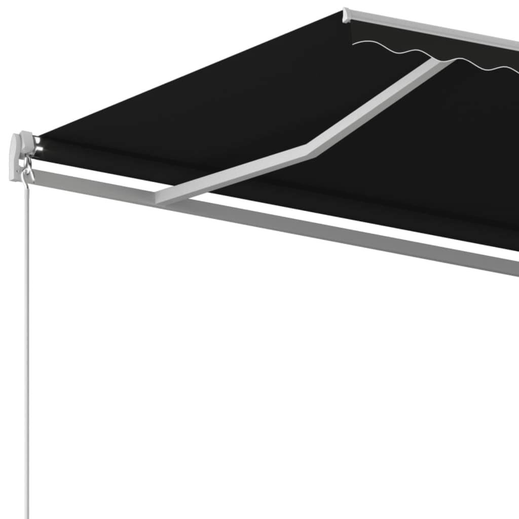 Gelenkarmmarkise Einziehbar 450x350 cm Anthrazit