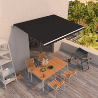 Thumbnail for Gelenkarmmarkise Einziehbar 450x350 cm Anthrazit
