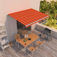 Thumbnail for Gelenkarmmarkise Einziehbar 450x350 cm Orange und Braun