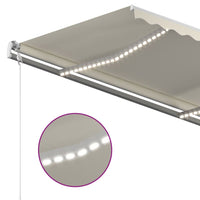 Thumbnail for Automatische Markise mit LED & Windsensor 450x350 cm Creme
