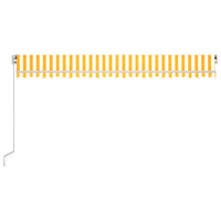 Thumbnail for Gelenkarmmarkise Einziehbar 500x350 cm Gelb und Weiß