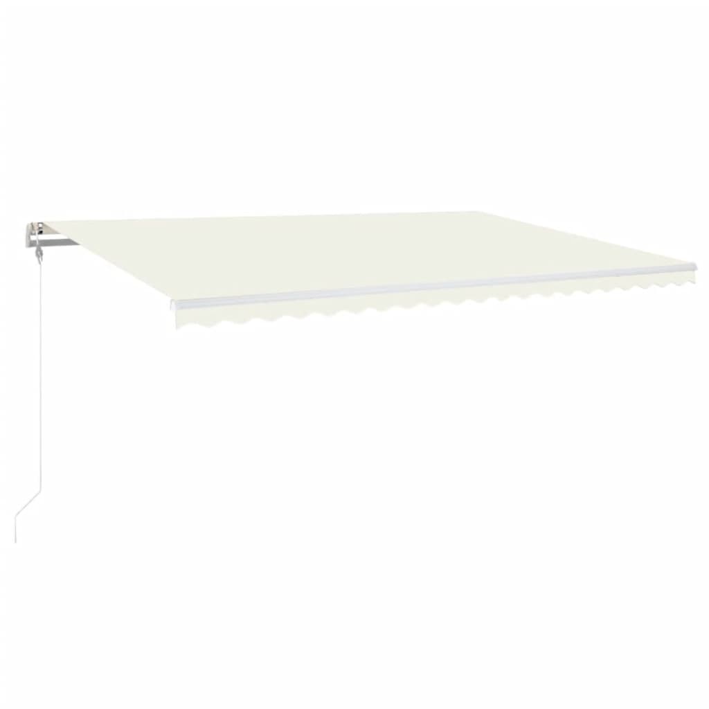 Automatische Markise mit LED & Windsensor 500x350 cm Creme