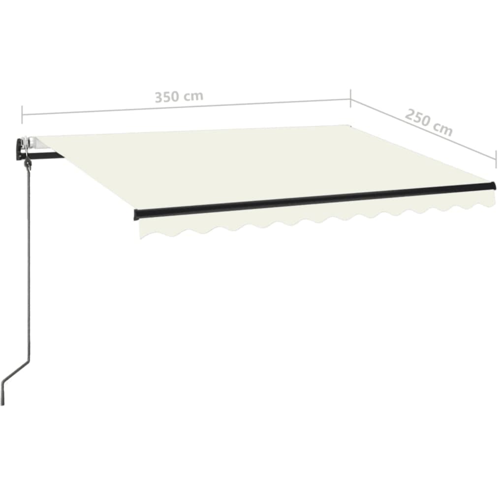 Gelenkarmmarkise Automatisch 350x250 cm Creme