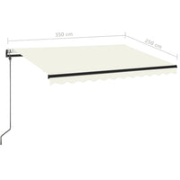 Thumbnail for Gelenkarmmarkise Automatisch 350x250 cm Creme