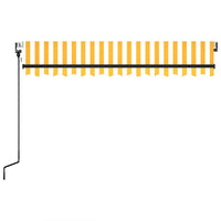 Thumbnail for Gelenkarmmarkise Automatisch 350x250 cm Gelb und Weiß