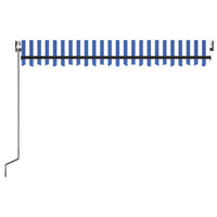 Thumbnail for Automatische Markise mit LED Windsensor 400x300 cm Blau Weiß