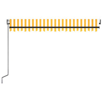 Thumbnail for Automatische Markise mit LED & Windsensor 450x300 cm Gelb/Weiß