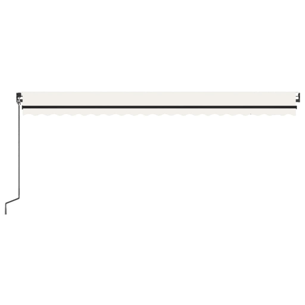 Automatische Markise mit LED & Windsensor 500x300 Creme