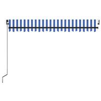 Thumbnail for Gelenkarmmarkise Einziehbar 400x350 cm Blau und Weiß