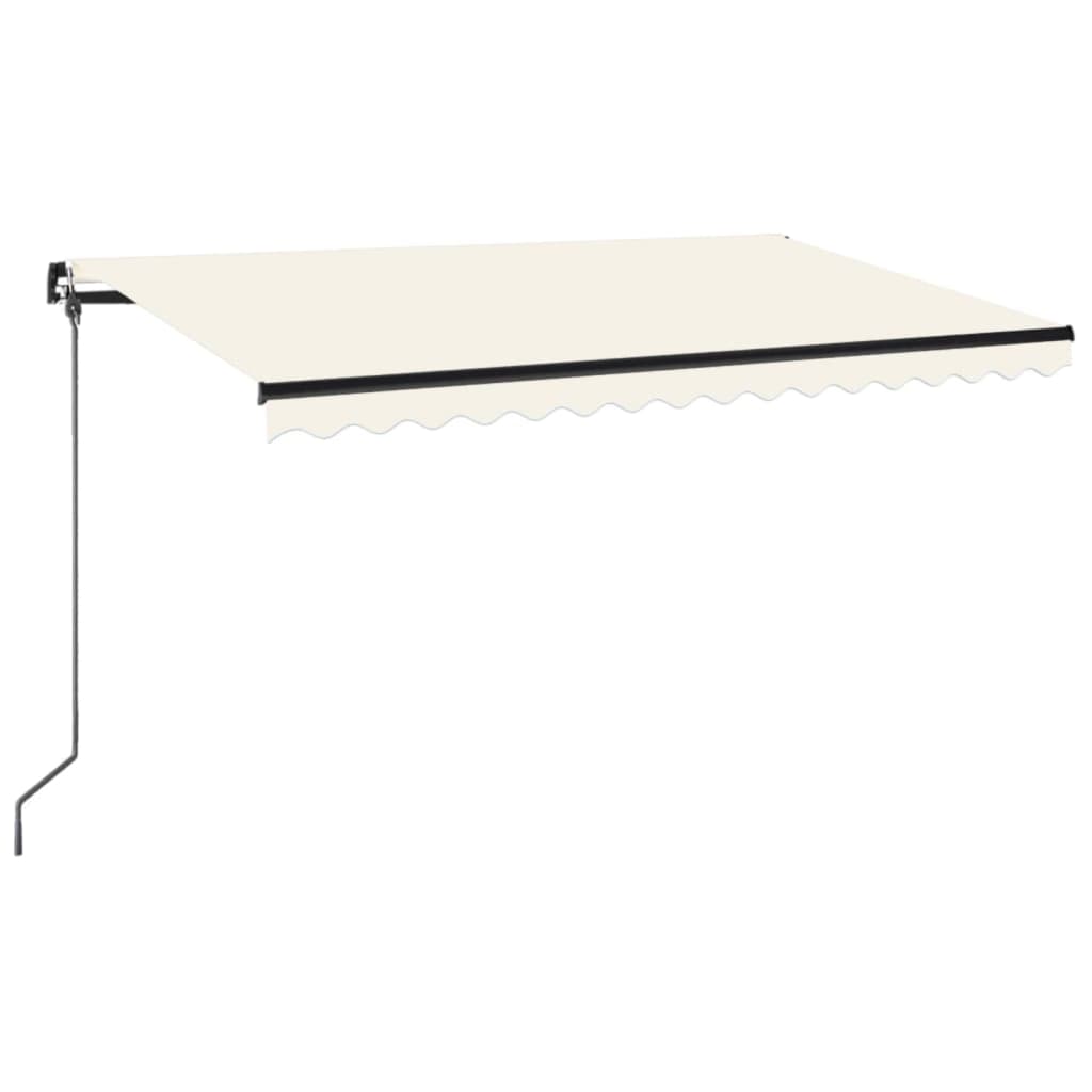 Gelenkarmmarkise Einziehbar 400x350 cm Creme