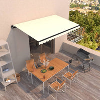 Thumbnail for Gelenkarmmarkise Einziehbar 400x350 cm Creme