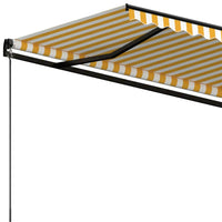 Thumbnail for Gelenkarmmarkise Einziehbar 400x350 cm Gelb und Weiß