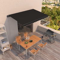 Thumbnail for Gelenkarmmarkise Einziehbar 400x350 cm Anthrazit