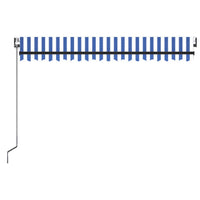 Thumbnail for Gelenkarmmarkise Automatisch 400x350 cm Blau und Weiß