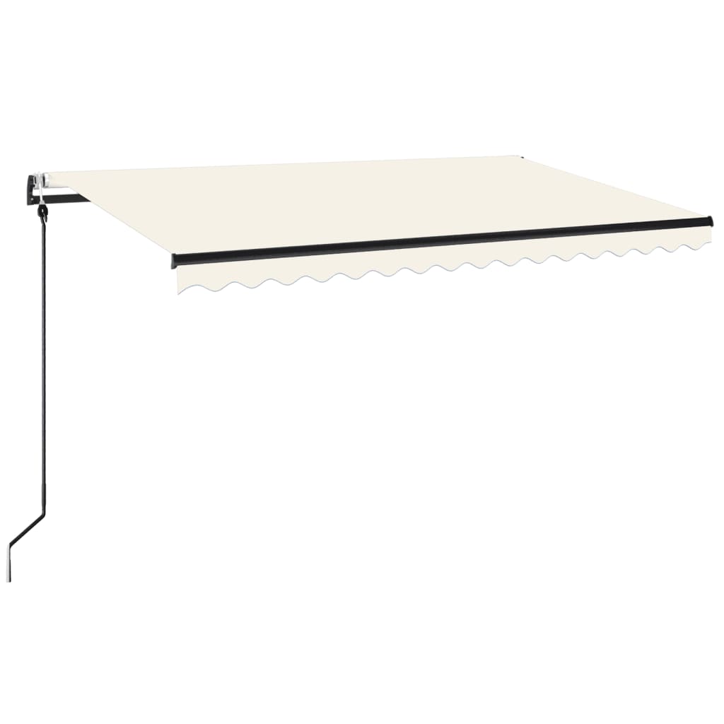 Automatische Markise mit LED & Windsensor 400x350 cm Creme