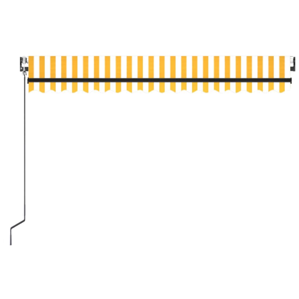 Automatische Markise mit LED & Windsensor 400x350 Gelb/Weiß