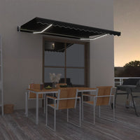Thumbnail for Automatische Markise mit LED & Windsensor 400x350 cm Anthrazit