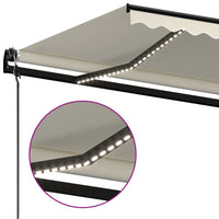 Thumbnail for Automatische Markise mit LED & Windsensor 450x350 cm Creme