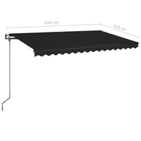 Thumbnail for Automatische Markise mit LED & Windsensor 450x350 cm Anthrazit