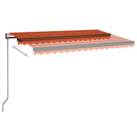 Thumbnail for Automatische Markise mit LED & Windsensor 450x350 Orange/Braun