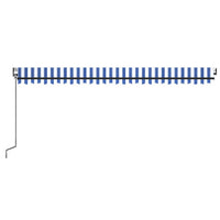 Thumbnail for Gelenkarmmarkise Automatisch 500x350 cm Blau und Weiß