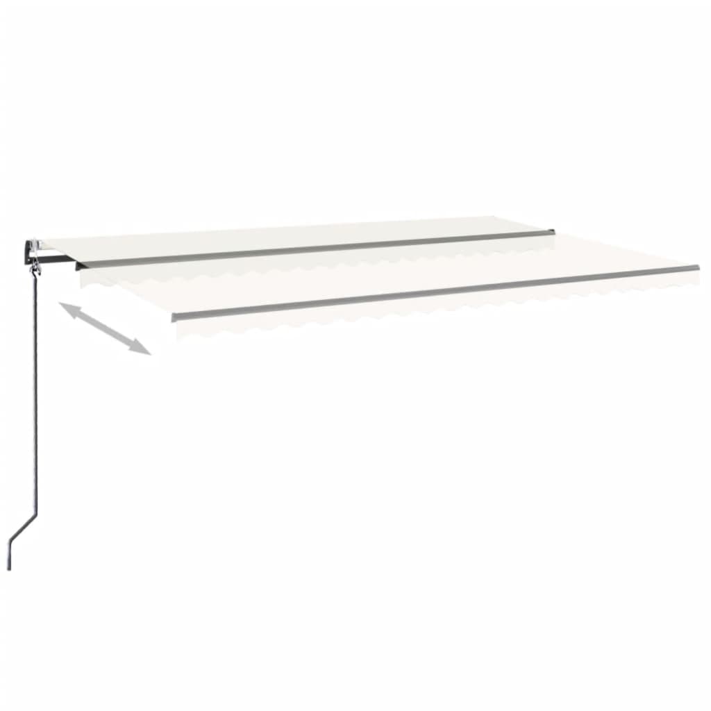 Gelenkarmmarkise Automatisch 500x350 cm Creme
