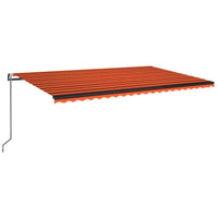 Thumbnail for Gelenkarmmarkise Automatisch 500x350 cm Orange und Braun
