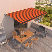 Thumbnail for Gelenkarmmarkise Automatisch 500x350 cm Orange und Braun