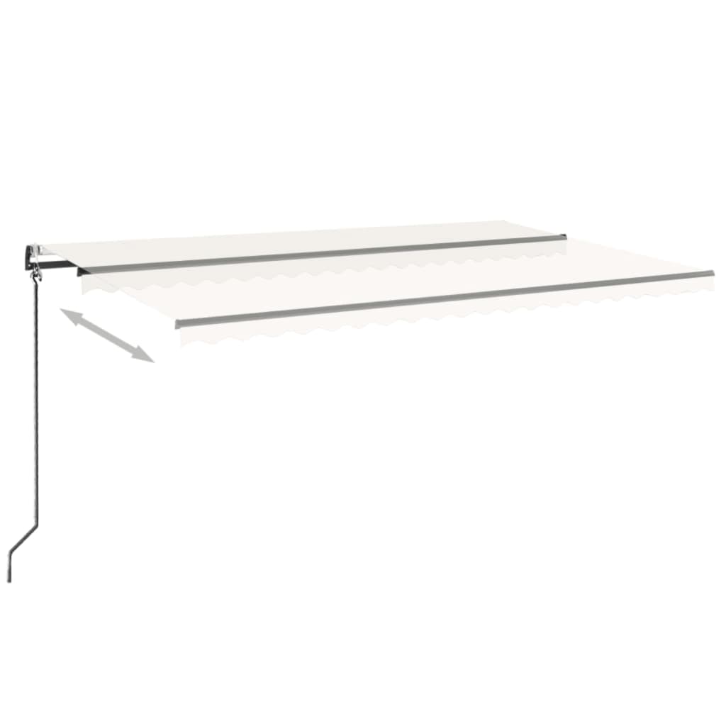 Automatische Markise mit LED & Windsensor 500x350 cm Creme
