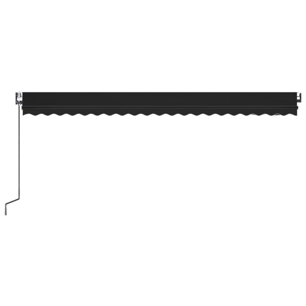 Automatische Markise mit LED & Windsensor 500x350 cm Anthrazit