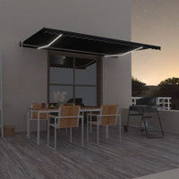 Thumbnail for Automatische Markise mit LED & Windsensor 500x350 cm Anthrazit