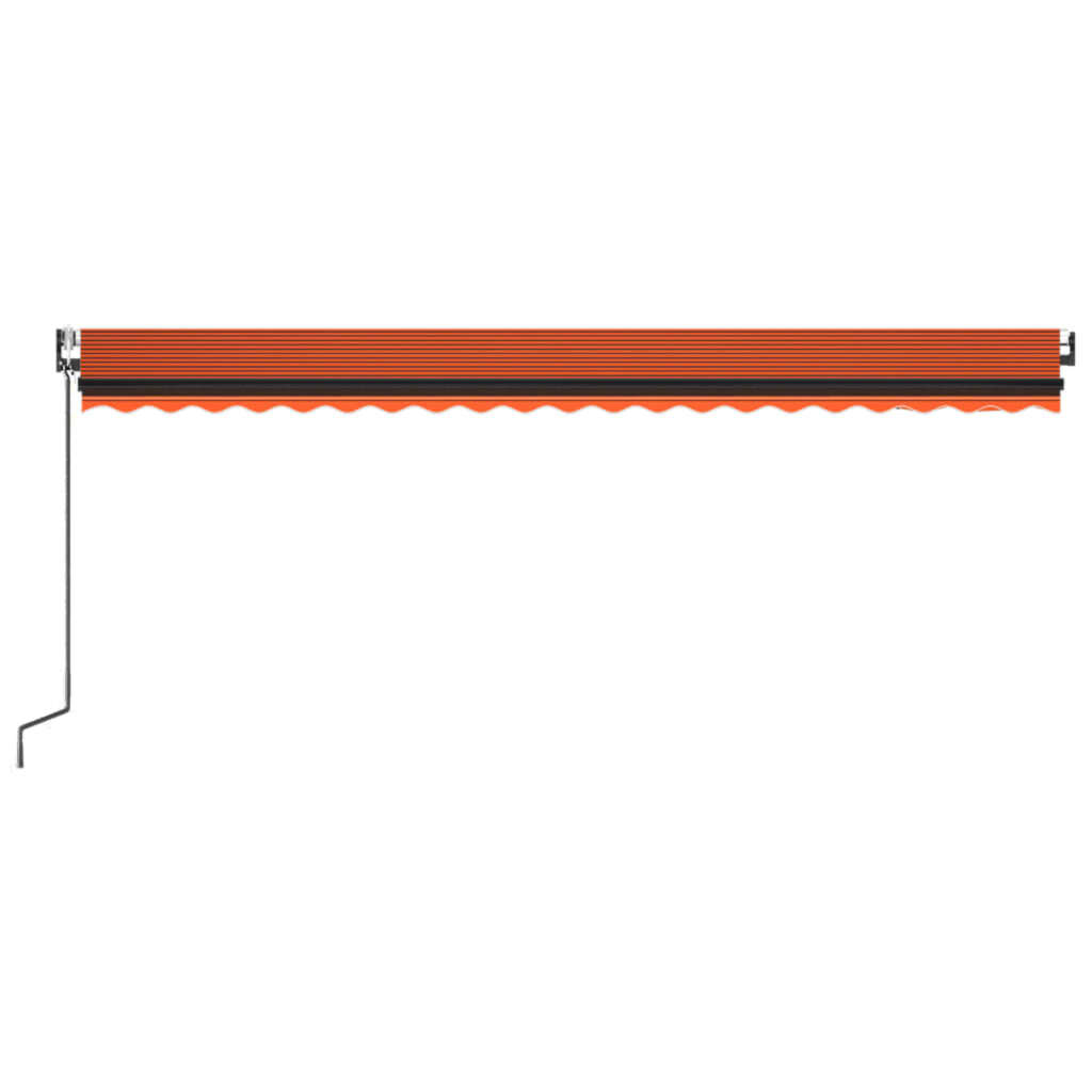 Automatische Markise mit LED & Windsensor 500x350 Orange/Braun