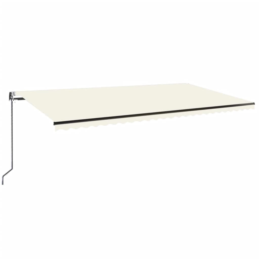 Gelenkarmmarkise Automatisch 600x350 cm Creme