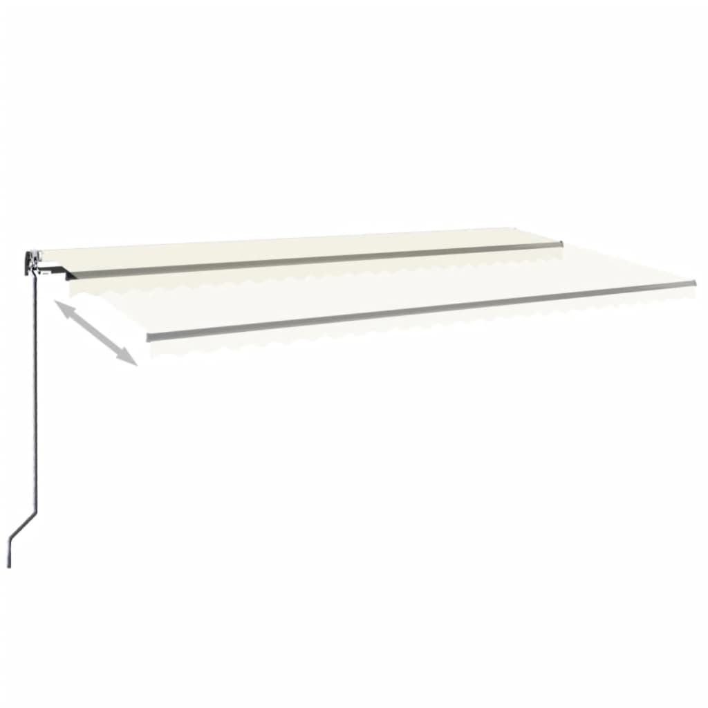 Gelenkarmmarkise Automatisch 600x350 cm Creme