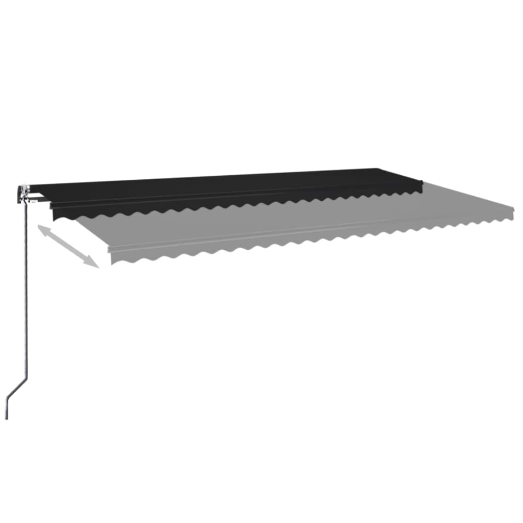 Gelenkarmmarkise Automatisch 450x600x350 350 cm Anthrazit