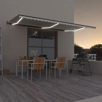 Thumbnail for Automatische Markise mit LED & Windsensor 600x350 cm Creme