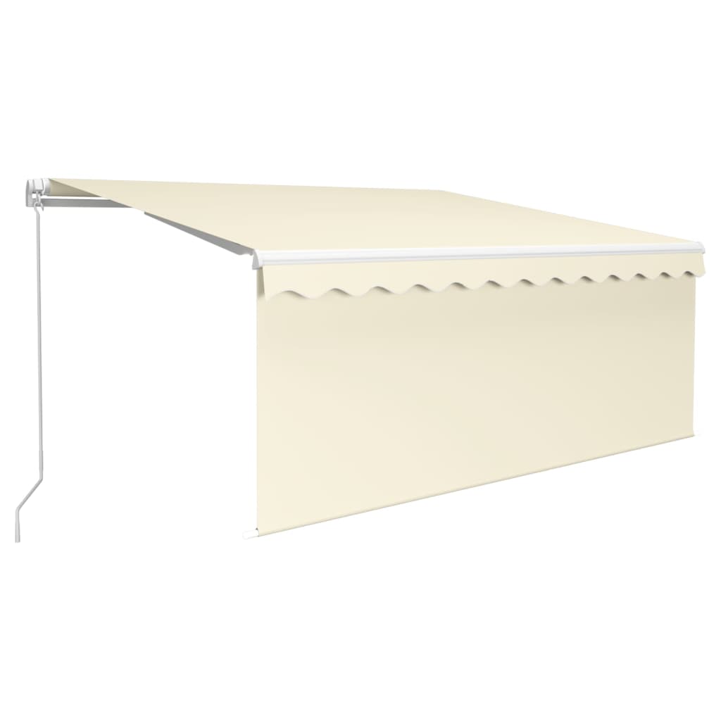 Gelenkarmmarkise Einziehbar mit Jalousie 3x2,5 m Creme