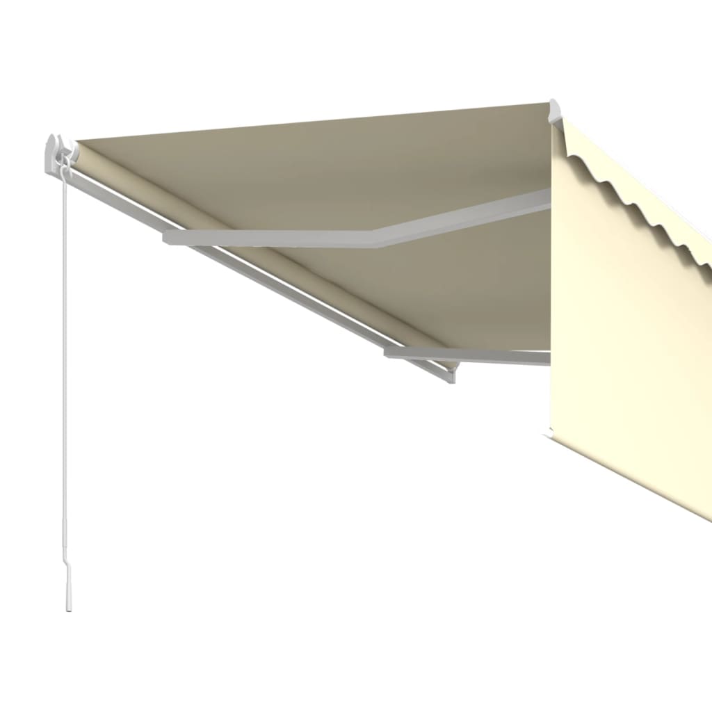 Gelenkarmmarkise Einziehbar mit Jalousie 3x2,5 m Creme