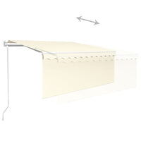 Thumbnail for Gelenkarmmarkise Automatisch mit Jalousie 3x2,5 m Creme