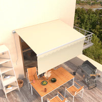Thumbnail for Gelenkarmmarkise Einziehbar mit Jalousie 3,5x2,5 m Creme