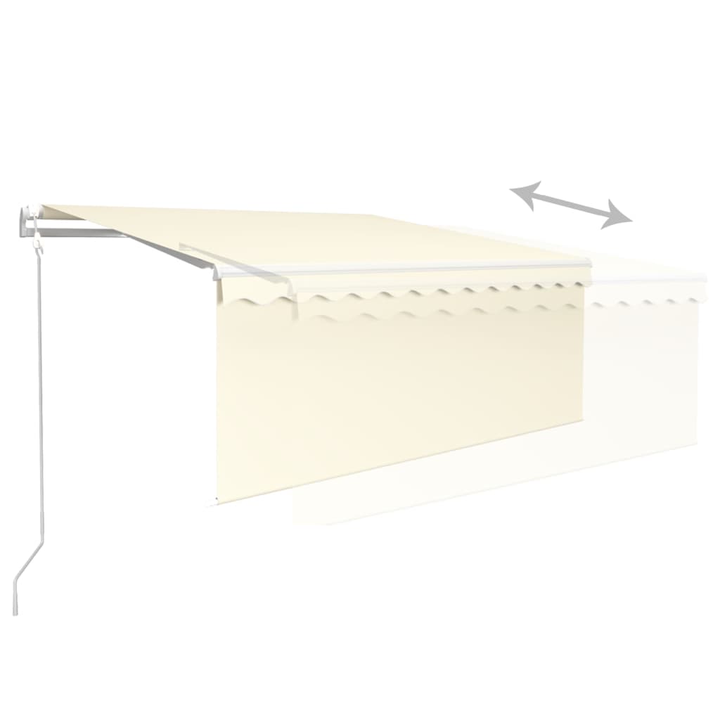 Gelenkarmmarkise Automatisch mit Jalousie 3,5x2,5 m Creme